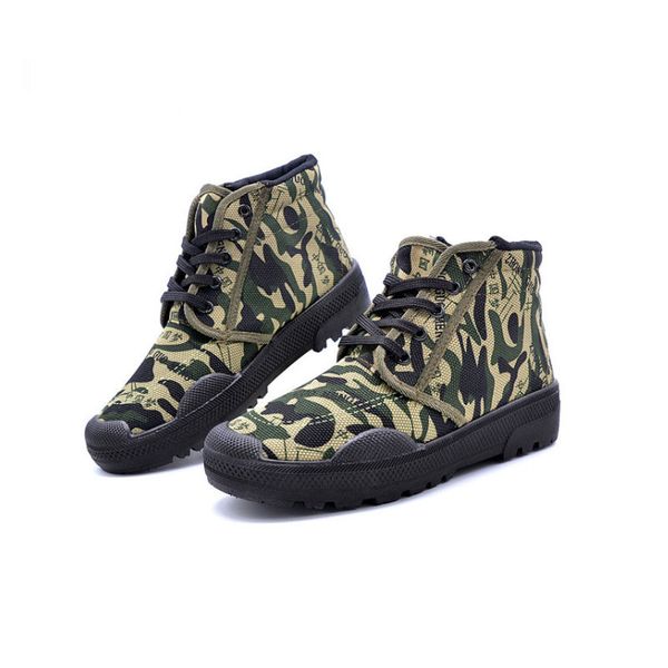 

training shoes men and women canvas high help tooling student training sports shoes large size feet 27.5 cm