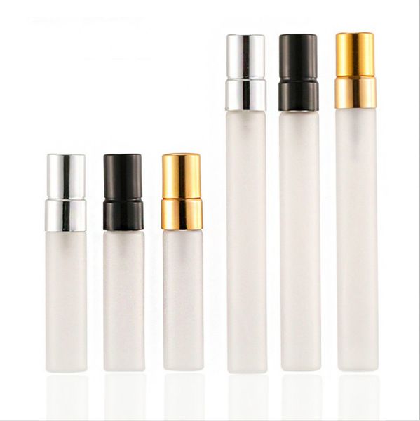 

mini portable refillable perfume bottle atomizer frosted glass bottle 5ml 10ml empty container travel perfume bottle tool