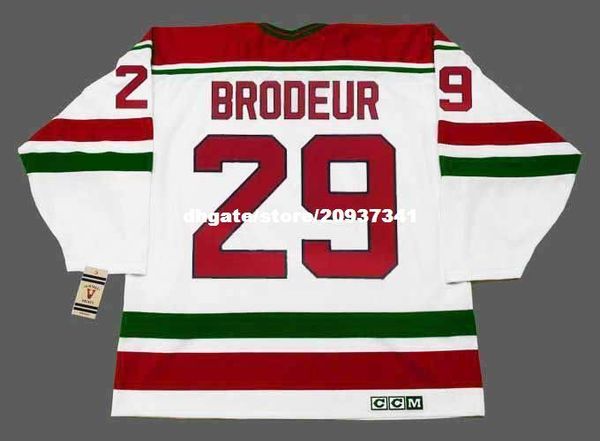 

wholesale mens martin brodeur new jersey devils 1992 ccm vintage home retro hockey jersey, Black;red