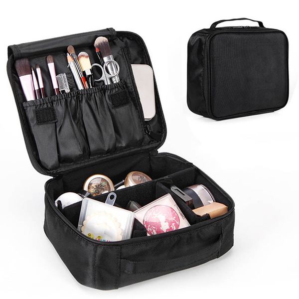 

portable travel makeup storage bag dual layer case organizer waterproof mini train bag lxx9
