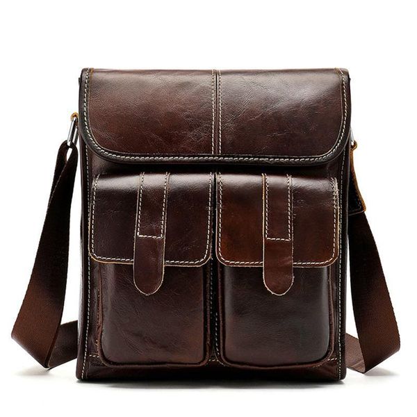 

fashion messenger bag men shoulder bag male genuine leather men's bags man small flap casual crossbody bags for men handbags