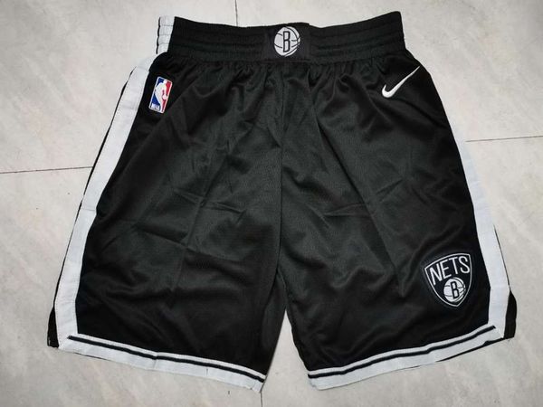 

men and women basketball uniform allstars shorts brooklyn jerseys embroidery mesh students sports pants (black, Gray