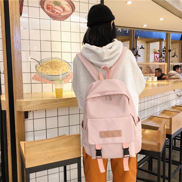 

laamei nylon waterproof backpacks women school backpack for teenage girls mochila feminina 2019 preppy style high school bag