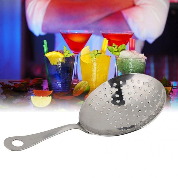 

metal drinking straw strainers ice drink filter spoon strainer cocktail bartender tools bar stainless steel