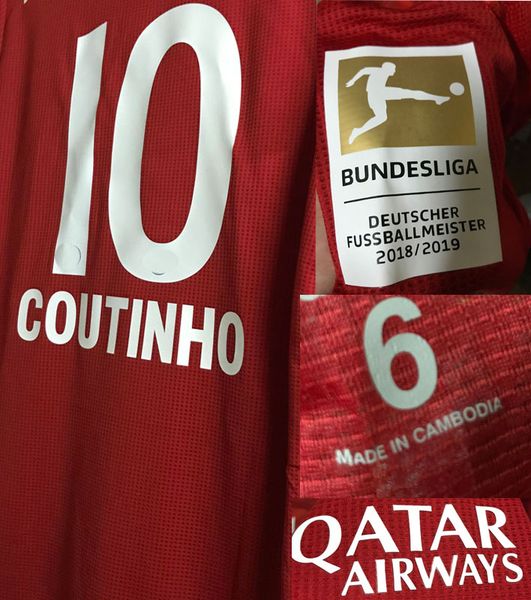 

2019 Match Изношенного Issue игрока Суперкубка Коман Левандовски Мюллер Gnabry Kimmich футбол