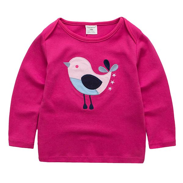 

jumpingbaby 2019 kids girls t-shirt baby girl clothes kids tshirt long sleeve t shirt camiseta roupas infantis menina autumn top, Blue