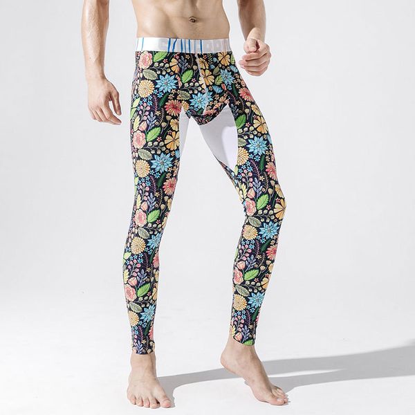 

winter men sweatpant stretch skinny legging tights male sport running jogger fitness gym workout track pant trouser sportswear, Black;blue