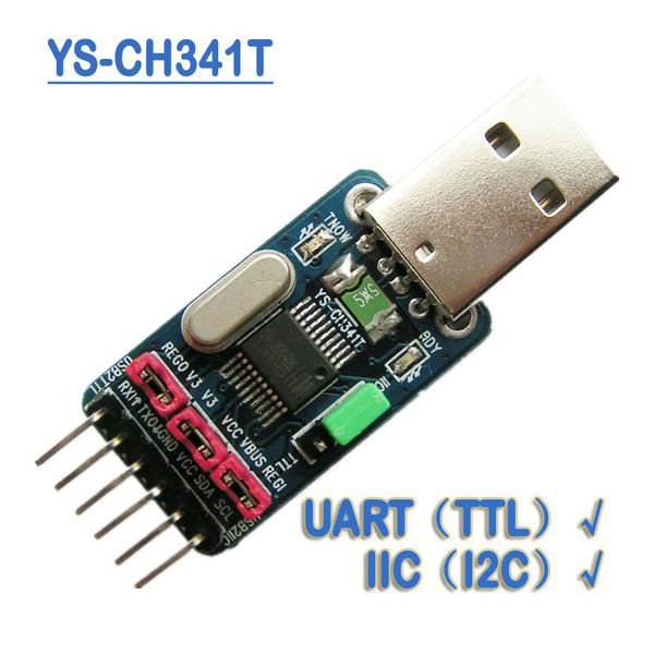 

ys-ch341t module usb to i2c iic usb to uartl serial dual voltage