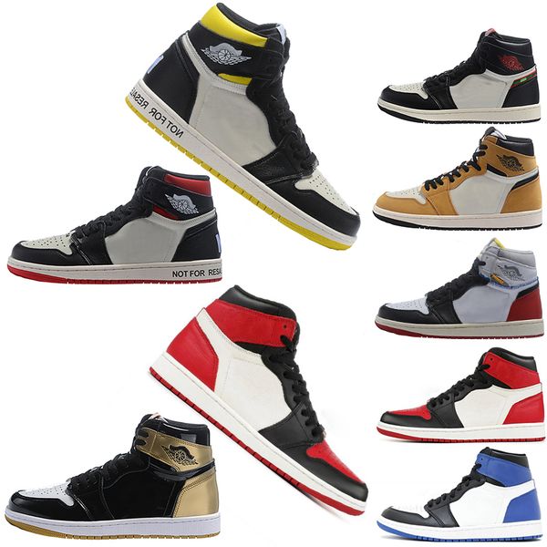 

2019 Release Union LA x 1 High OG NRG White Storm Blue Varsity Red Wolf Grey Basketball Shoes Women 1s Sneakers Sports Trainers