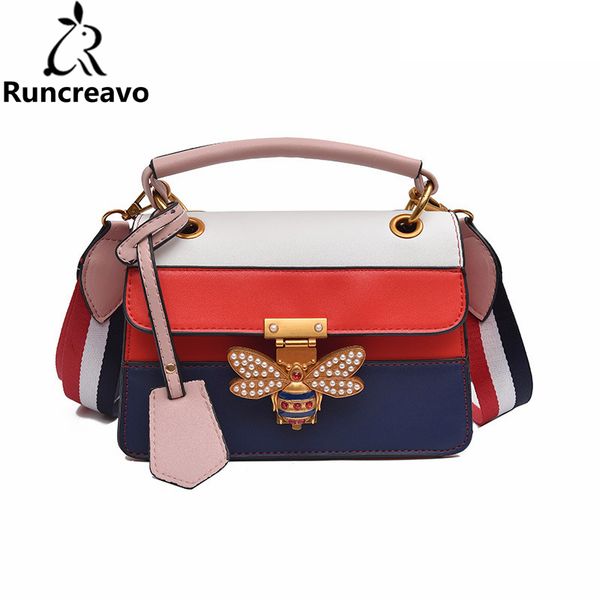 

2018 crossbody bags for women leather handbags luxury handbags women bags designer elegant bees messenger shoulder bag sac a ma