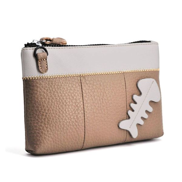 

новый небольшой рыба кость дизайн небольшая сумка реал коровьей мода женщин сцепления мешок руки кошелек