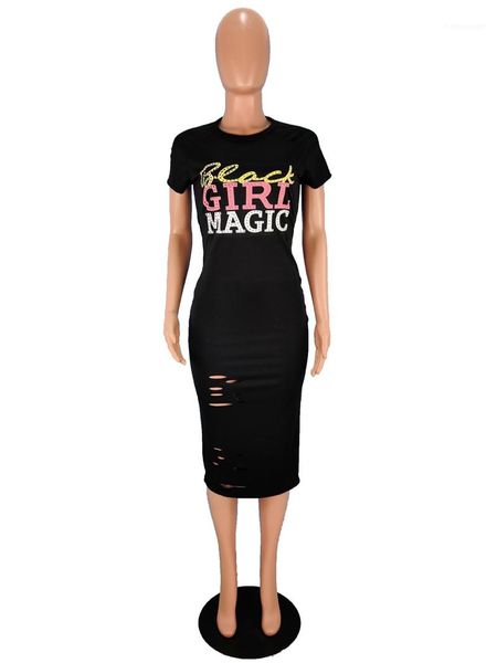 

color casual woman clothing summer casual dresses crew neck letter printed rhinestone short sleeve pencil dresses solid, Black;gray