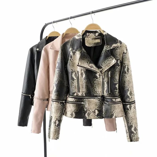 

klacwaya women pu leather jackets kl9813pt, Black