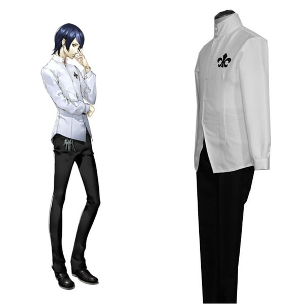 

persona 5 yusuke kitagawa with belts cosplay costume, Black