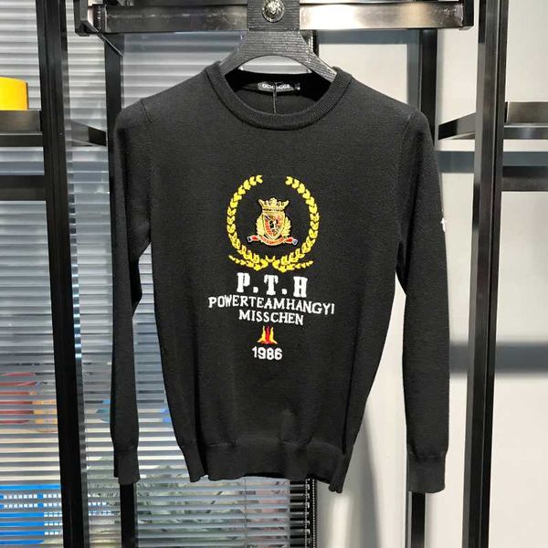 

wd1031 fashion men's sweaters 2019 runway european design party style men's clothing, White;black