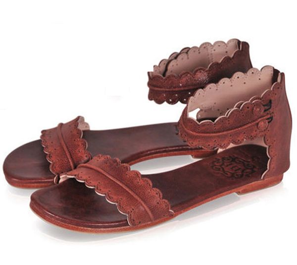 

sell models plus size sandals women shoes new flats head peep-toe beach ladies shoes breathable sandals sapato feminino, Black