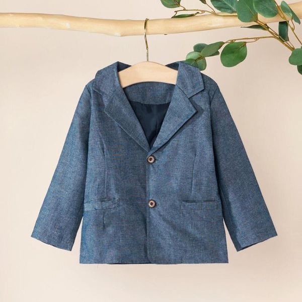 

patpat 2020 новый весенний и осень младенца малыш мальчик джентльмен повседневный твердой пальто младенца малыш мальчик куртки одежда, Blue;gray