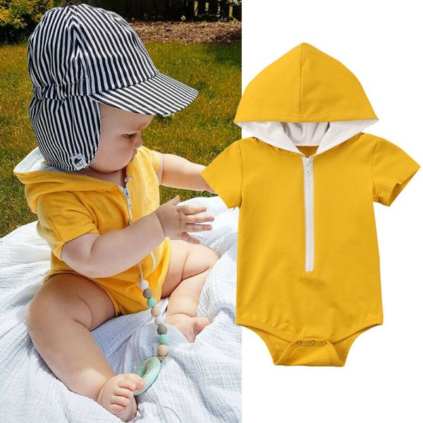 

Pudcoco Brand New Newborn Infant Baby Boys Solid Sleeveless Comfy Bodysuit Clothes Outfit Sunsuit