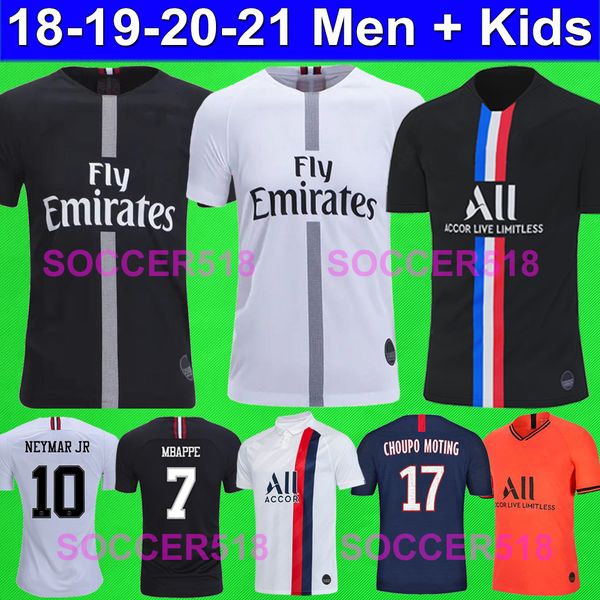 

2020 2021 mbappe psg fourth maillots de psg football shirts 19 20 verratti 4th soccer jerseys camisetas de futball icardi gana kids kits, Black;yellow
