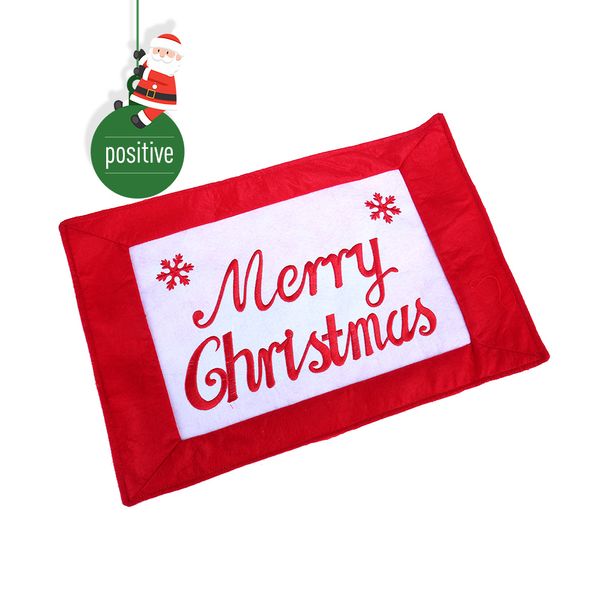 

merry christmas dinner mat party banquet dining table mat christmas english meal pad placemats for home 1pc