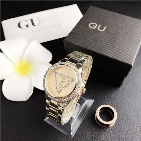 

новые роскошные женские часы мода кварцевые обледеневшие часы montre de luxe, Slivery;black