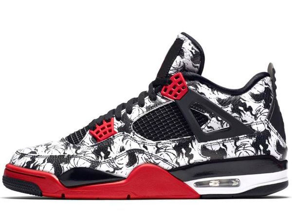 

новый 4 топ 4s обувь баскетбола мужской og бреда для 2019 татуировки свободных дня чистого денег мужчину дизайнер тренер спорт sneaker size
