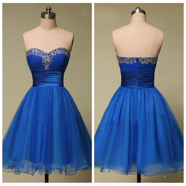 

2019 sweetheart beaded rhinestone junior bridesmaid dresses tulle short knee length pleated ruched honor of maid vestidos, White;pink