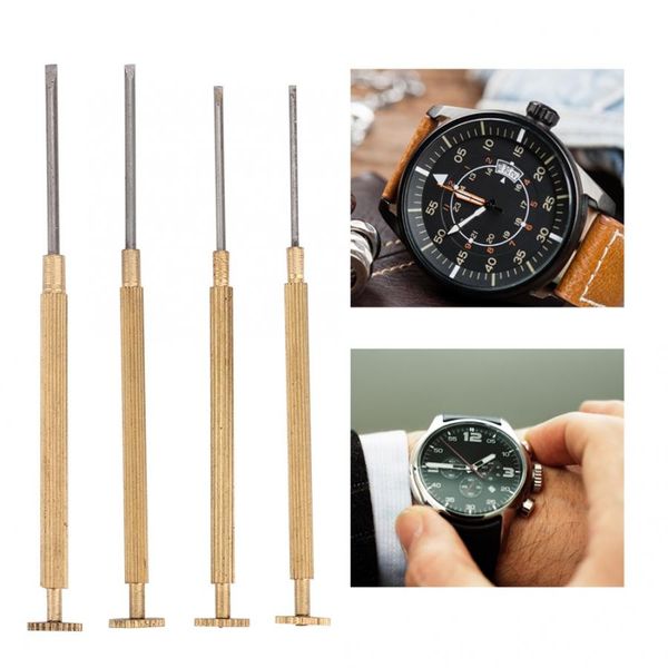 

4pcs/set watchband watch movement removal screwdriver watch repairing accessory tool small screwdriver set repair tool