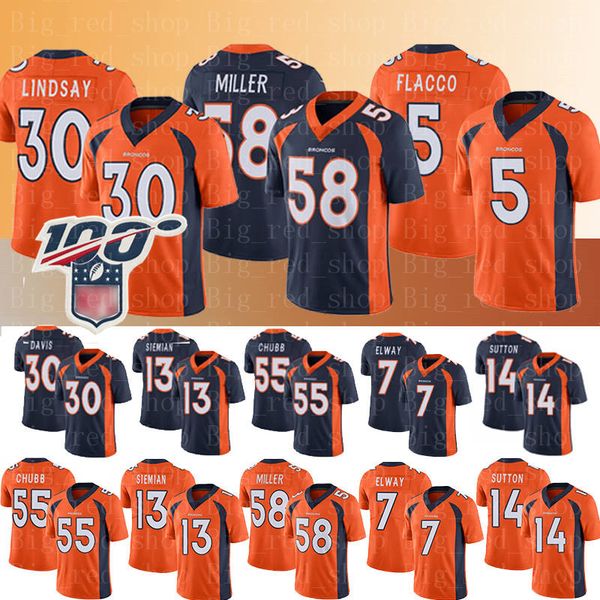 

Denver jer ey bronco 30 phillip lind ay 58 von miller 3 drew lock 5 joe flacco jer ey 14 courtland utton bradley chubb elway jer ey