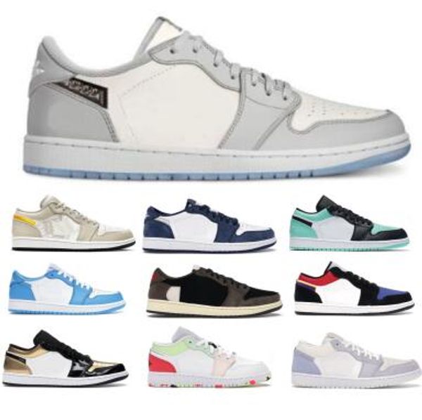 

jumpman 1 1s men basketball shoes low travis scotts unc paris obsidian ember glow 3 midnight navy women skateboard trainer sneakers