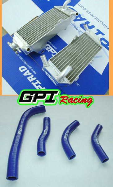 

r&lh radiator + blue hose for crf250r crf 250r crf250 2010-2013 10 11 12 13