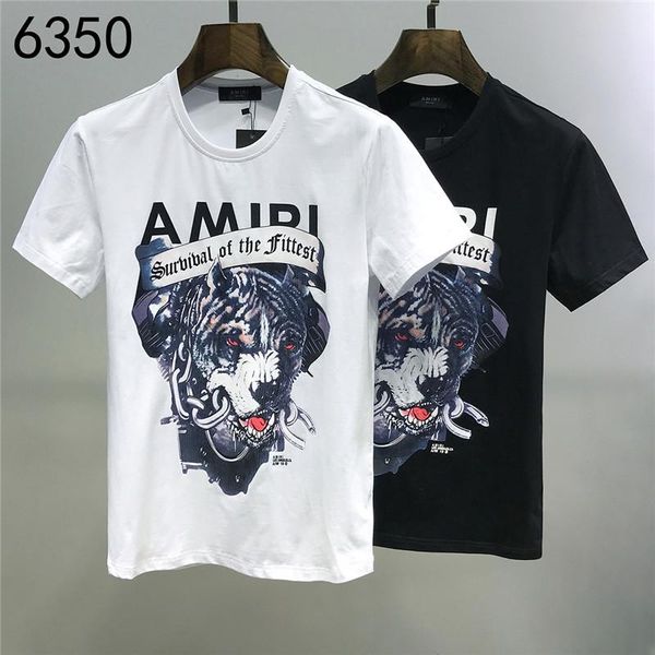 

the fashionable short sleeves of the new t-shirt in 2020 are printed with the words g0051 for men and women in autumn and winte1, White;black
