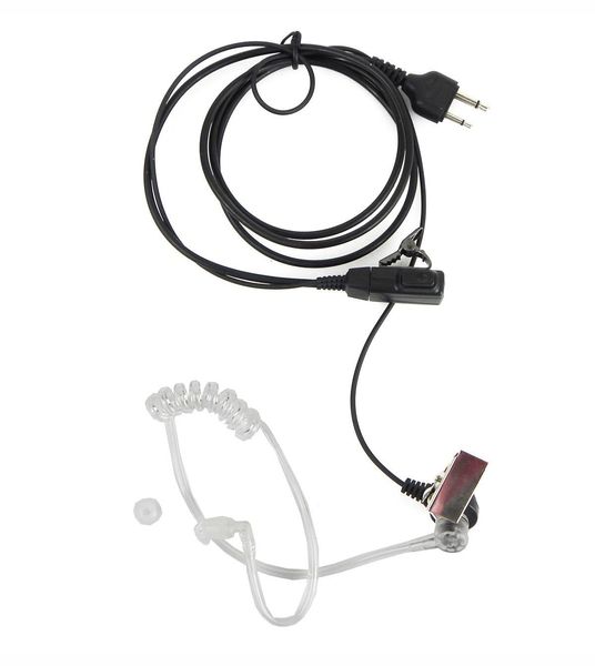 20X PTT MIC Covert Acoustic Tube In-Ear Ohrhörer Headset für Radio ICOM Midland