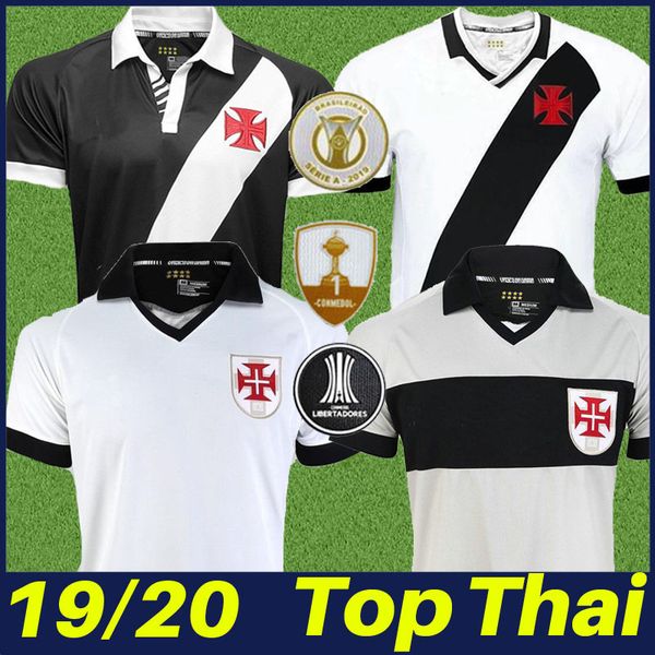 

19/20 vasco soccer jersey black home #15 andrey #22 y.pikachu #10 bruno cesar #7 rossi football shirts 2019 2020 camisa de vasco, Black;yellow