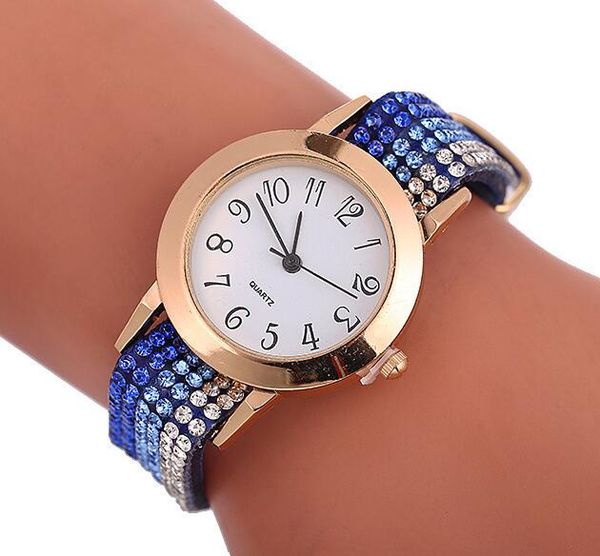 

Famou watche women watch teel band gold women gift no box a31