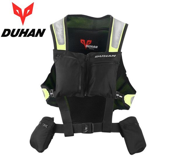 

duhan духан мотоцикл верхом светоотражающий жилет жилет поддержки спины флуоресцентные протекторы безопасности одежды всадника