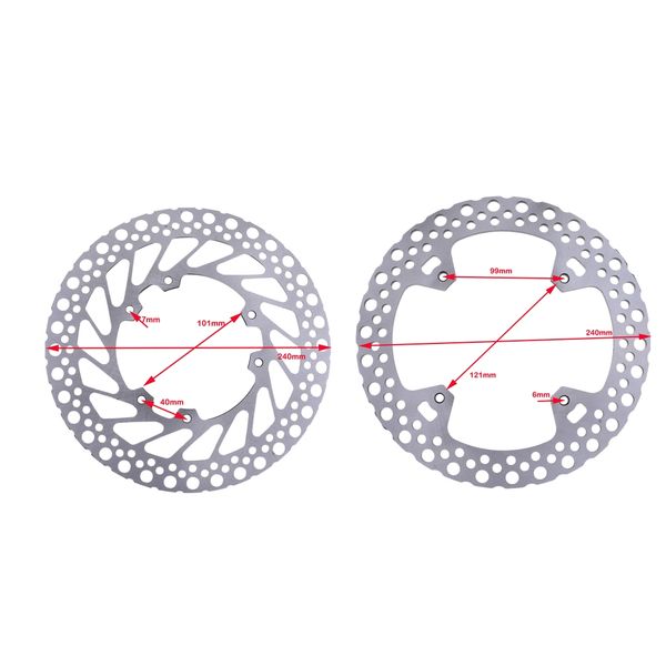 

240mm front rear brake disc rotor for honda cr 125 250 crf250r crf450r 250x 450x
