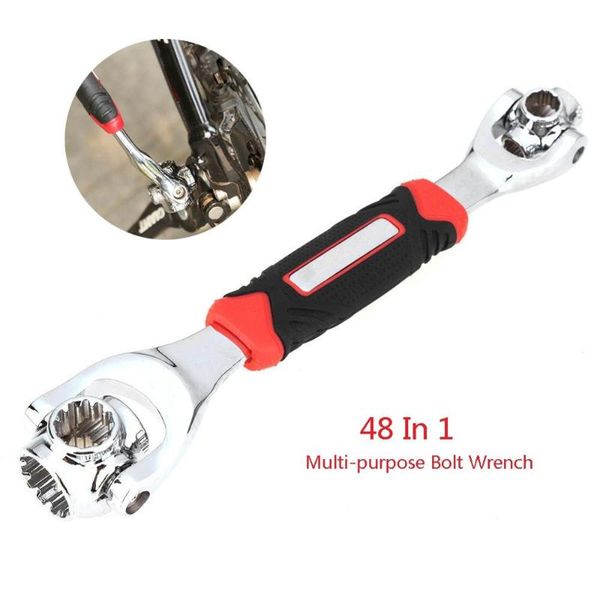 

tiger wrench 48 in 1 tools socket works with spline bolts torx 6-point universial furniture car repair 25cm hand tool