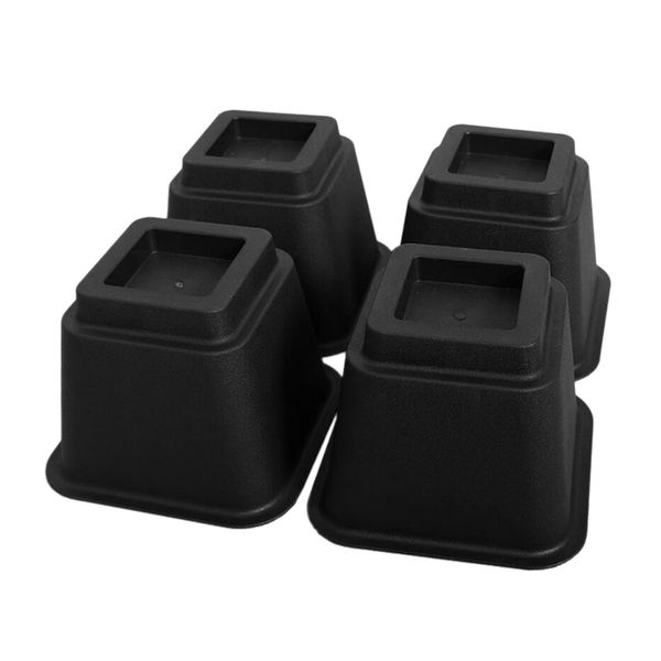 

pack of 4 heavy-duty bed risers furniture bed lifts elevators, additional home storage