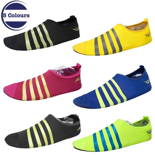 

men and women couple models quick-drying breathable swimming drifting anti-skid river shoes fashion striped light beach shoes, Black
