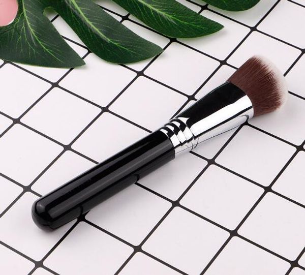 

good quality black silver angled foundation brush bb cream makeup brush tool beauty