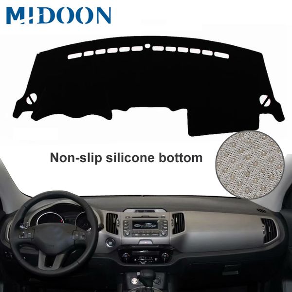 

midoon for kia sportage r 2010-2015 car styling covers dashmat dash mat sun shade dashboard cover capter custom 2011 2012 2013