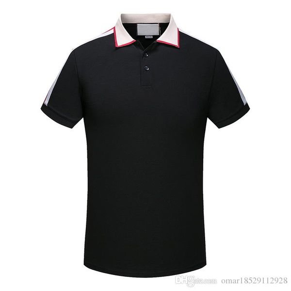 

19ss spring luxury italian t-shirt t-shirt designer polo shirt high street embroidery logo printing clothing men's brand polo shirt, White;black