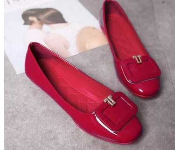 

2019 women's shoes in spring and autumn with new style flat bottom square head@1006, Black