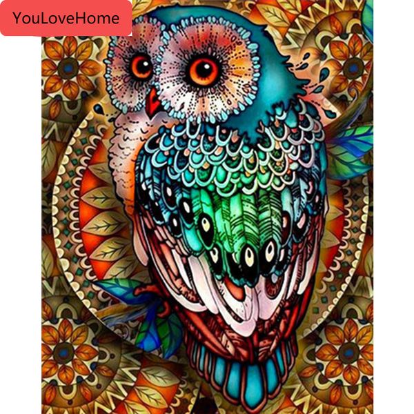 

pictures by number owl animals wall art handpainted gift drawing acrylic coloring by number home decor coloring by number draw on canvas