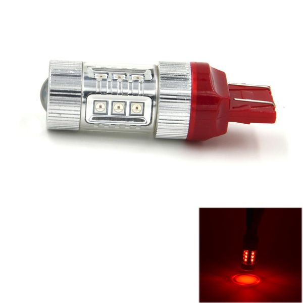 

1pc t20 /7443 dc 12-24v 80w 680lm red led car steering /backup /brake light lamp bulbs car-styling lights