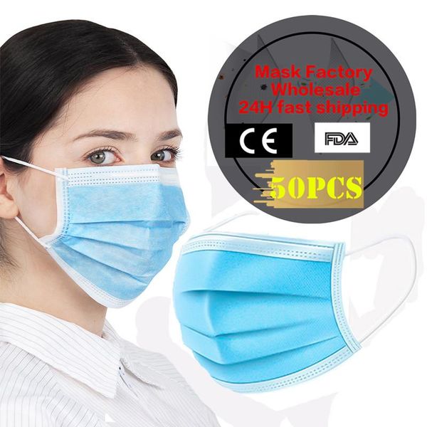 

Дешевая Оптовая продажа CE / FDA одноразовая антивирусная маска для лица нетканый вирус 3 слоя складной фильтр рот маска для лица пыль BFE95 Meltsoufflé рот