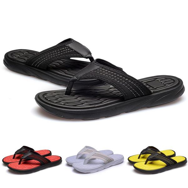

flip flops designer slipper gear bottoms l beach mens striped sandals causal non-slip summer men scuffs huaraches slipp 40-44, Black