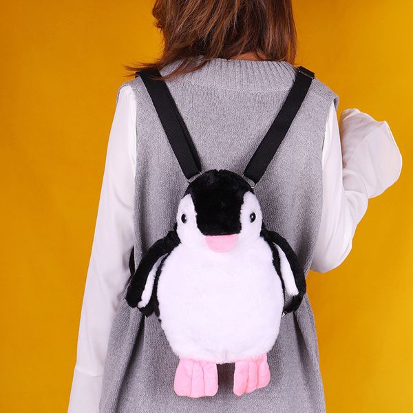 

doll package slash plush bag woman backpack soft real ins doll exceed soft penguin both shoulders multipurpose package