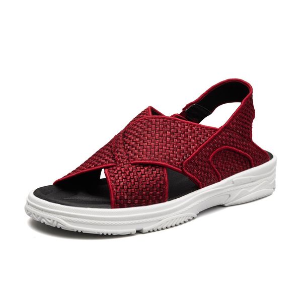 

2019 summer men sandals outdoor beach walking shoes men casual breathable wear resistant non-slip flats shoes sandalias, Black